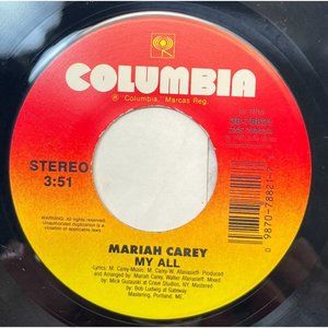 Mariah Carey My All / Breakdown 45 90's Hip Hop Pop Columbia 38-78821